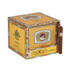 Cuesta-Rey Centenario Cameo Cigarillos 100Ct. Box, a colorful cigarillos box featuring vintage artwork and a single cigarillo placed alongside it.