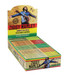 Ziggy Marley Organic Unbleached Rolling Papers 1 1/4, product packaging showing a man with a guitar, colorful design, and the text '25 Booklets per display, 50 leaves per booklet'.