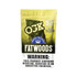 Royal Blunts Fatwoods Natural Leaf Wraps 8/5Ct, a yellow resealable bag containing natural leaf wraps for rolling.