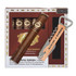 Romeo Y Julieta Cigars Reserve Toro Sampler with Wine Opener, cigar box containing cigars, a cigar, and a corkscrew with the brand name engraved on the handle.