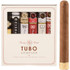 Rocky Patel Tubo Cigar Sampler 6ct, display of six premium hand-crafted cigars in a white box with red accents, each with unique branding and label design.