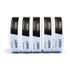 Sesh Tobacco Free Nicotine Pouch Mint 4mg 1/5 Ct Roll, image of five cylindrical pouches labeled 'sesh' and 'mint' standing side by side on a white background.