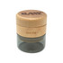 RAW Natural Wood Grinder, image of a compact, eco-friendly grinder with a wood top and transparent container for herbs or spices.