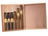Oliva Cigars Oliva Classic Cigar Sampler 5 Ct., wooden box containing five different cigars with golden labels.