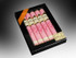 Drew Estate Don Antonio Its a Girl Cigar Sampler 5Ct, a box containing five pink-wrapped cigars with decorative bands.