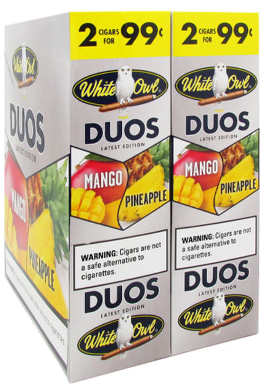 White Owl Cigarillos Duos Mango Pineapple 30/2