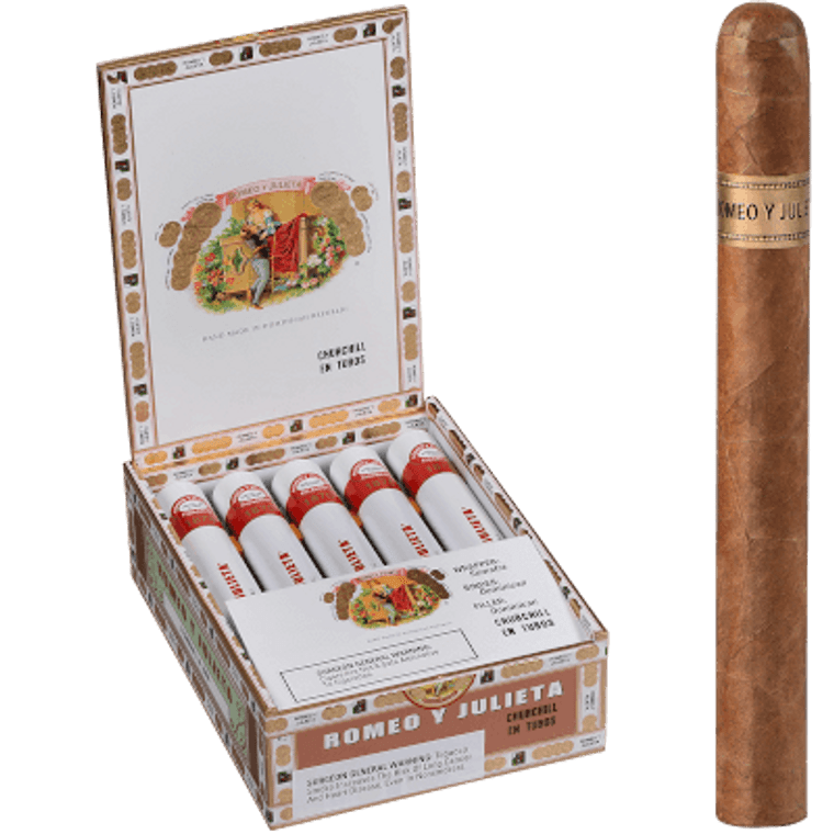 Romeo Y Julieta 1875 Churchill Tubos EMS 10 Ct. Box