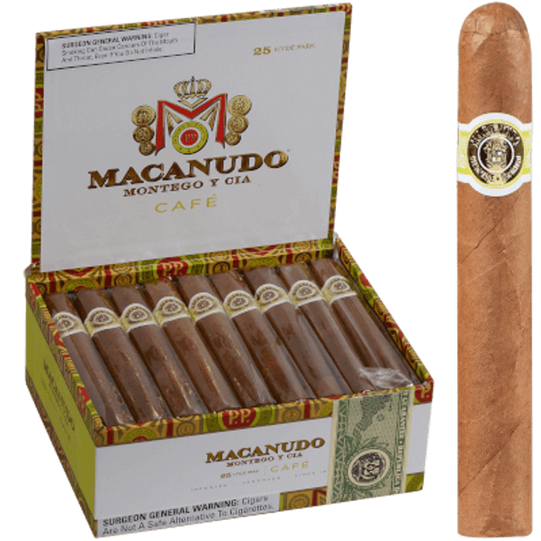 Macanudo Cafe Baron De Rothschild Cigar Lonsdale  25 Ct. Box 6.50X42
