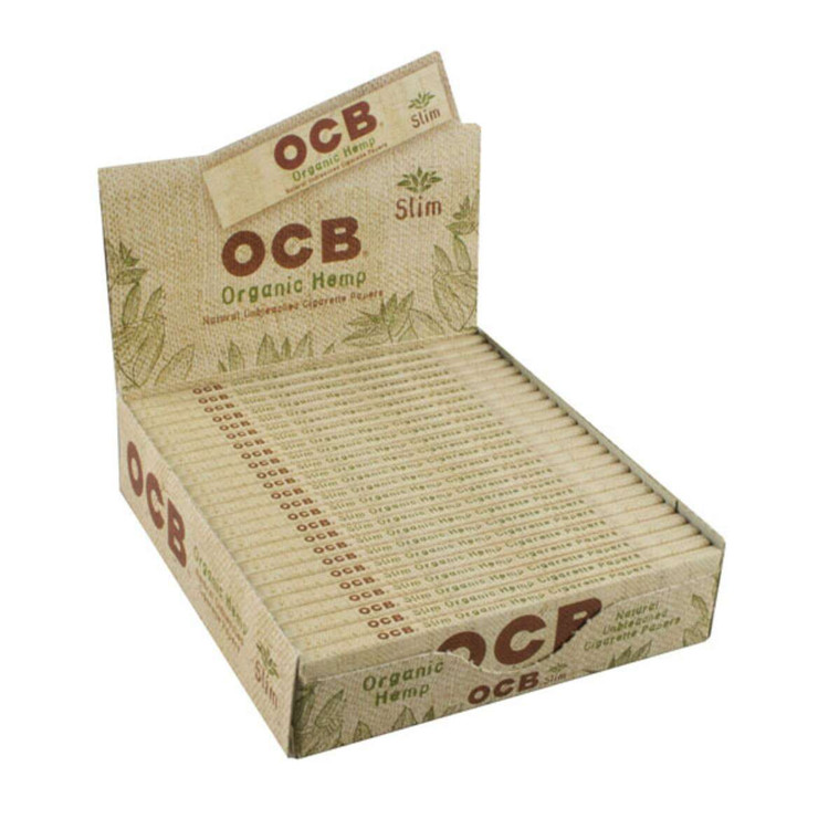 OCB Organic Hemp Rolling Papers | Slim | 24pc Display