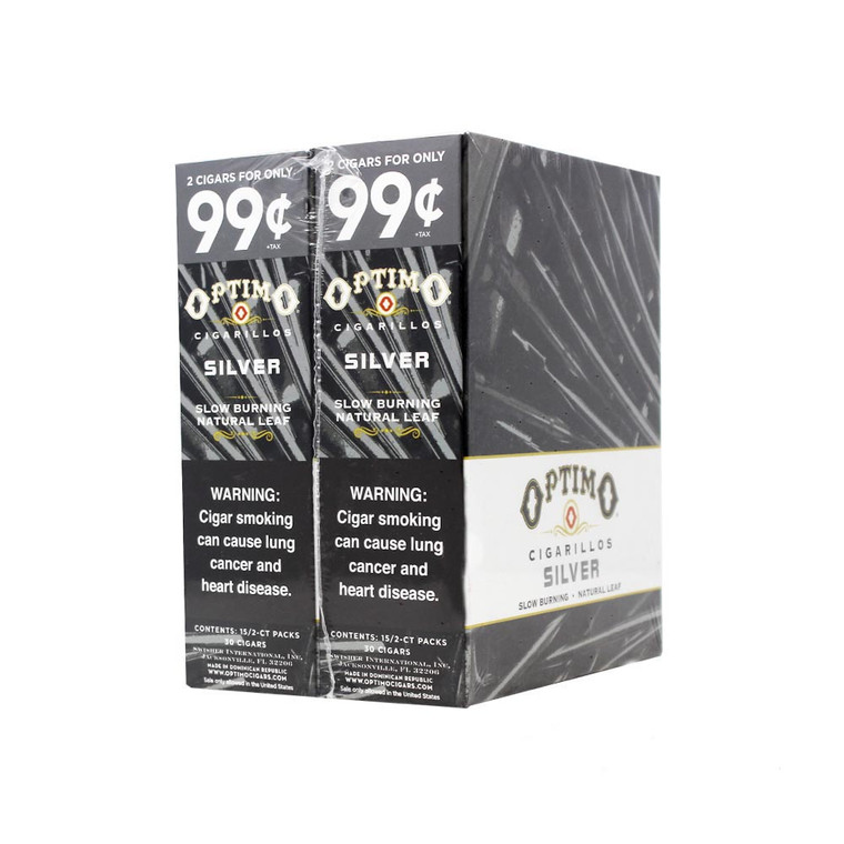 Optimo Cigarillos Foil Pack Silver