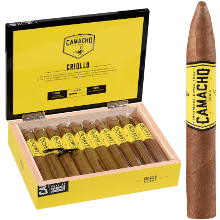 Camacho Criollo Cigar Figurado 20 Ct. Box 6.13"X54