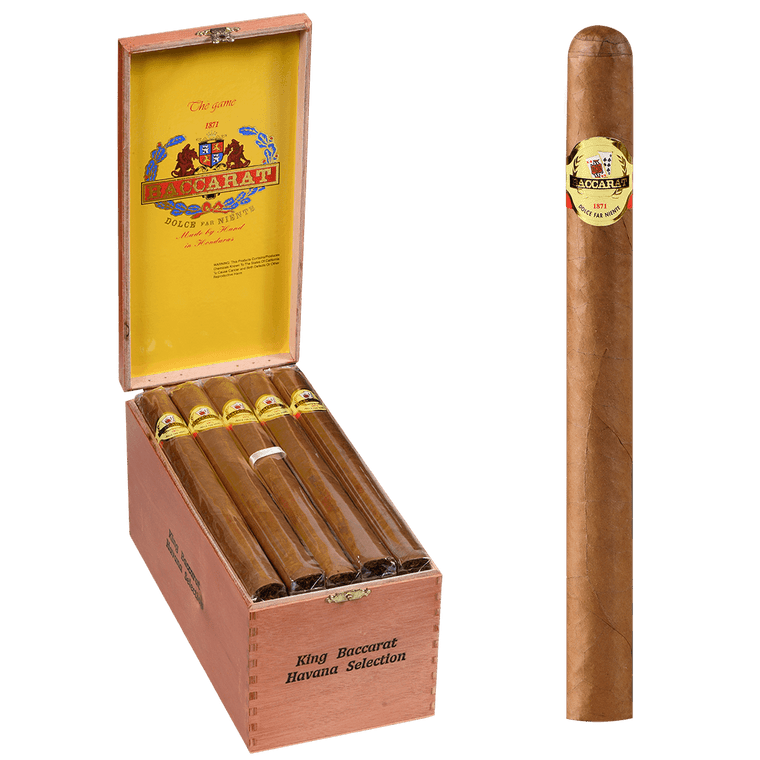 Baccarat Cigars King Natural 25 Ct. Box 8.50X52