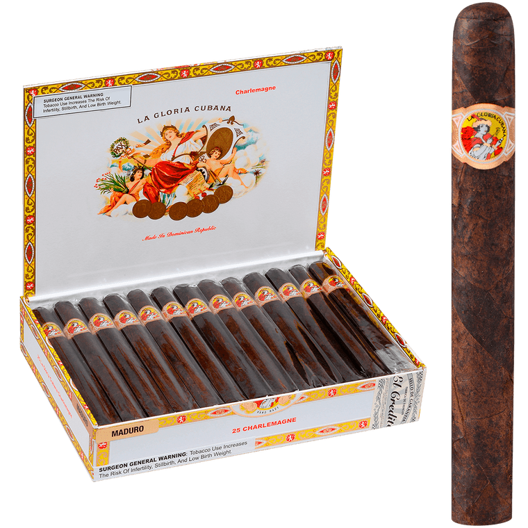La Gloria Cubana Cigars Charlemagne Maduro 25 Ct. Box 7.25X54