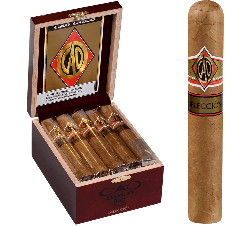 CAO Cigars Gold Seleccion Bar 15 Ct. Box 5.00X50