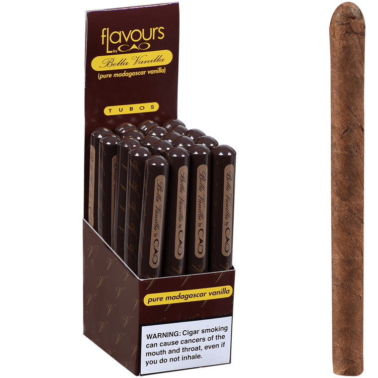 CAO Cigars Flavours Bella Vanilla Tubo 20 Ct. Box 4.75X30