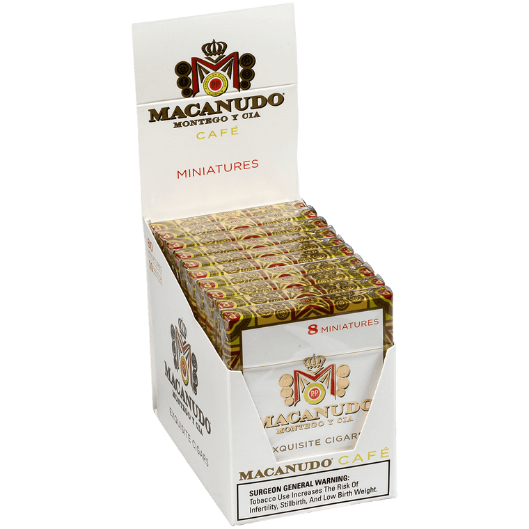 Macanudo Cigars Cafe Miniature 10/8 Packs 3.75X24