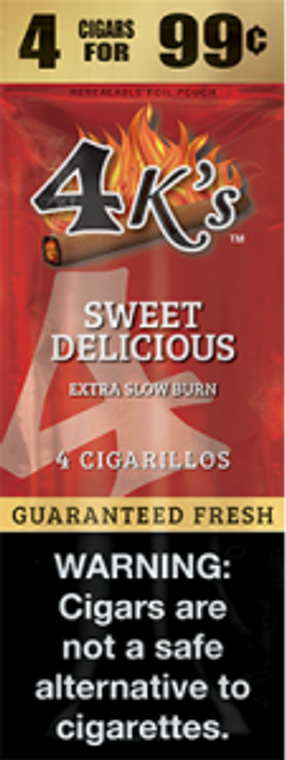 4 Kings Cigars Sweet Delicious 15 Pouches of 4