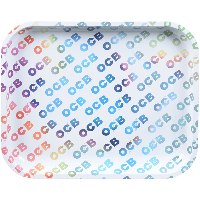 OCB Metal Rolling Tray Rainbow Large