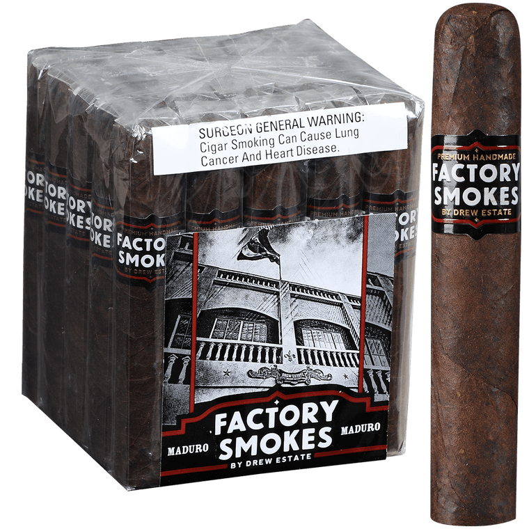 Factory Smokes Cigars Maduro Robusto 25 Ct. Bundle 5.00x54
