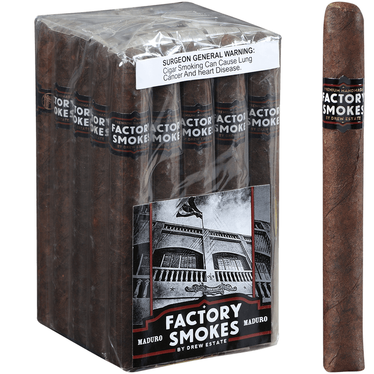 Factory Smokes Cigars Maduro Churchill 25 Ct. Bundle 7.00x50