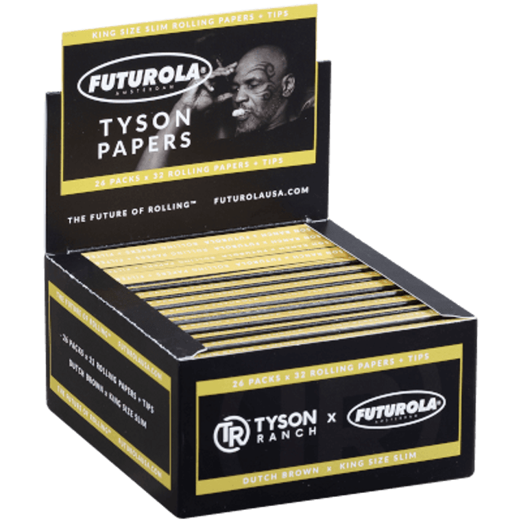 Futurola Tyson Ranch Papers King Size With Tips 32/26 Ct. Box