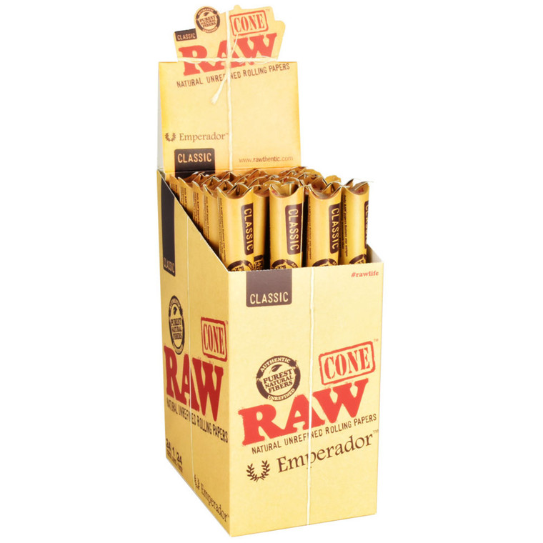 RAW Classic 9" Emperador Cones 24Pk