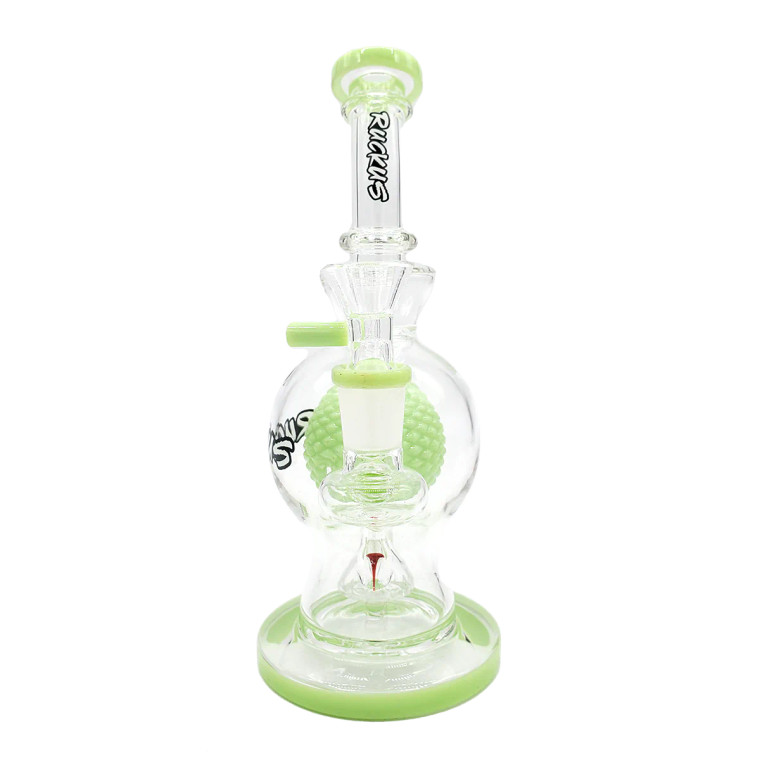 Ruckus Glass 8" Bulb Rigs- Milky Green