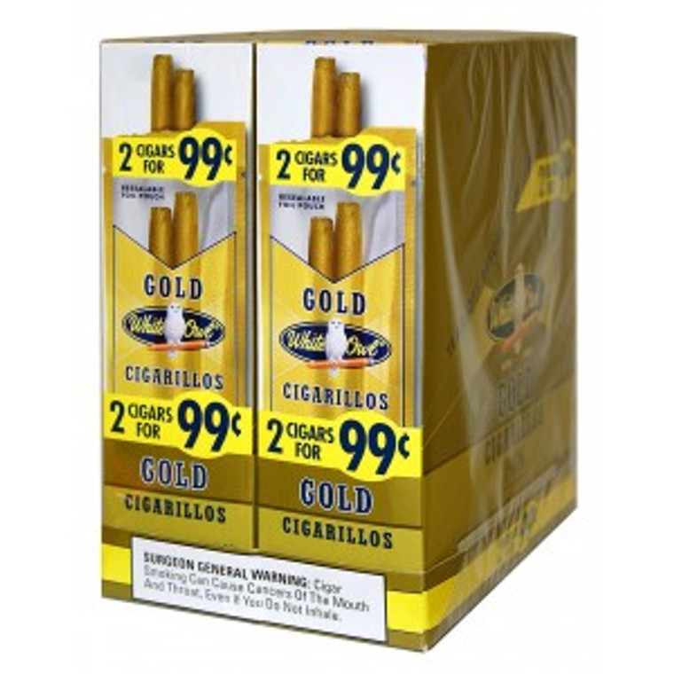 White Owl Cigarillos Gold 30 Pouches of 2