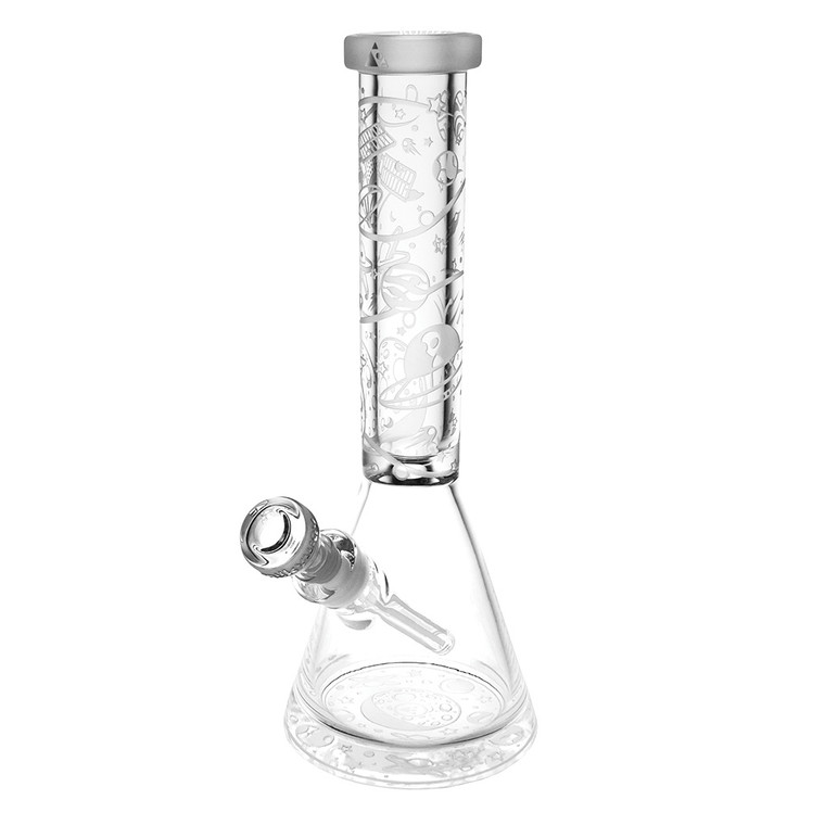 Milkyway Glass Space Odyssey Beaker Water Pipe 14" 14mm F