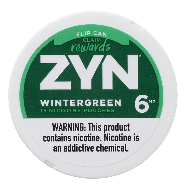 Zyn Nicotine Pouches Wintergreen 6 Mg 1/5 Tins