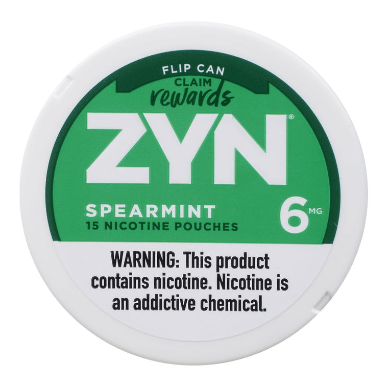 Zyn Nicotine Pouches Spearmint 6 Mg 1/5 Tins