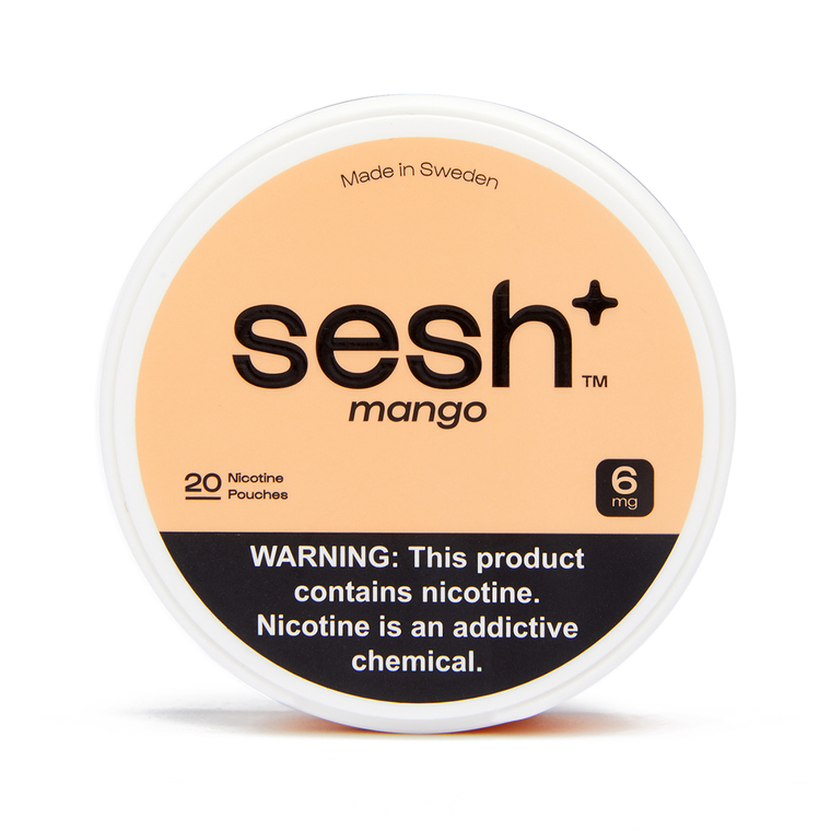 Sesh Tobacco Free Nicotine Pouch Mango 6mg 1/5 Ct Roll