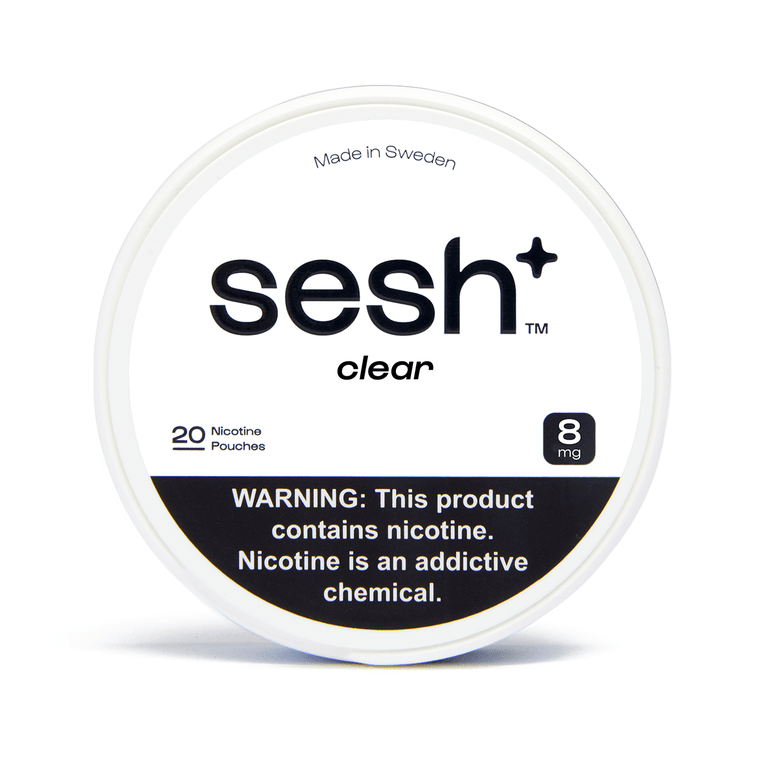 Sesh Tobacco Free Nicotine Pouch Unflavored 8mg 1/5 Ct Roll