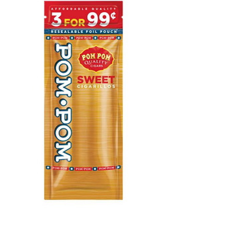 Pom Pom Foil Cigarillos Sweet 3for0.99