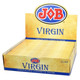 Product Republic Group JOB Virgin Cigarette Paper Slim 24Ct, display of unopened packs of cigarette paper inside a cardboard box.