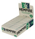 Hempire Hemp Rolling Papers, a box of 24 packs of 100% pure hemp rolling papers, with each pack containing 1 1/2 size rolling papers for smoking.