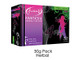 Fantasia Hookah Fantasia Herbal Shisha 50G, a colorful box of herbal flavored shisha tobacco with a silhouette of a woman and vibrant green and pink design elements.