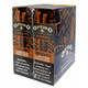 Swisher International Optimo Cigarillos Foil Pack Cognac 30 Packs of 2, showing a box of cigars with decorative packaging in orange and black with warning labels.