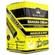 King Palm Wraps King Palm Slim Rolls Banana Cream 20Ct/2, yellow and black packaging box with product details and banana cream flavor indication.