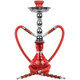 Dual Hose Hookah Pipe 17 inch with case