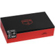 Camacho Corojo Cigar Robusto Tubo 20 Ct. Box, black and red cigar packaging with product name and logo.