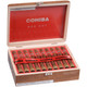 Cohiba Cigars Corona Crystal 20 Ct. Box 5.50X42, an open wooden box containing twenty cigars with red bands and a red ribbon, designed for premium cigar enthusiasts.