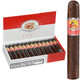 La Gloria Cubana Cigars Esteli Toro 25 Count Box, featuring 5.50x54 cigars with a dark brown wrapper, and a close-up of one cigar showing the detailed label.