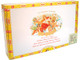 La Gloria Cubana Cigars Corona Gorda Natural 25 Ct. Box, front view showing colorful and artistic packaging with a depiction of a woman and cherubs. La Gloria Cubana Cigars Corona Gorda Natural 25 Ct. Box, front view showing colorful and artistic packaging with a depiction of a woman and cherubs.