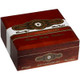 Perdomo 20th Anniversary Connecticut Cigars Torpedo 24 Ct. Box, showcasing a rectangular wooden cigar box with festive commemorative design, featuring elegant text and decorative elements celebrating the 20th anniversary.