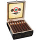 Joya De Nicaragua Cigars Antano 1970 Big Bull 760 20 Ct. Box, rectangular wooden cigar box open to display seven large cigars with red, white, and green labels, inside a decorative interior with logo and design.