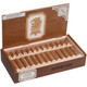 Undercrown Cigars Connecticut Shade Robusto 25 Ct. Box, wooden cigar box containing 25 cigars with a white and gold band and a lion logo on the lid.