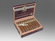 AVO Cigars Heritage Short Robusto 20 Ct. Box 4.00X56, open wooden cigar box displaying 20 cigars with bands, arranged in two rows.