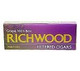 Tantus Tobacco Richwood Filtered Cigars Grape, colorful box of grape-flavored filtered cigars with packaging design