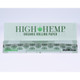 High Hemp Organic King Size Rolling Papers 25 Booklets, package of natural rolling papers with green hemp leaf logo and branding.